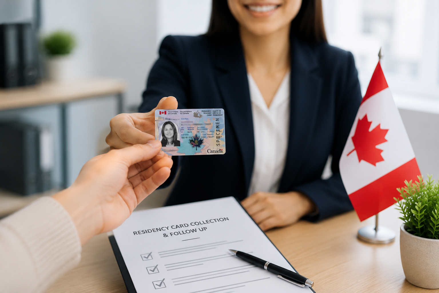 Residency Card Collection and Follow‑Up