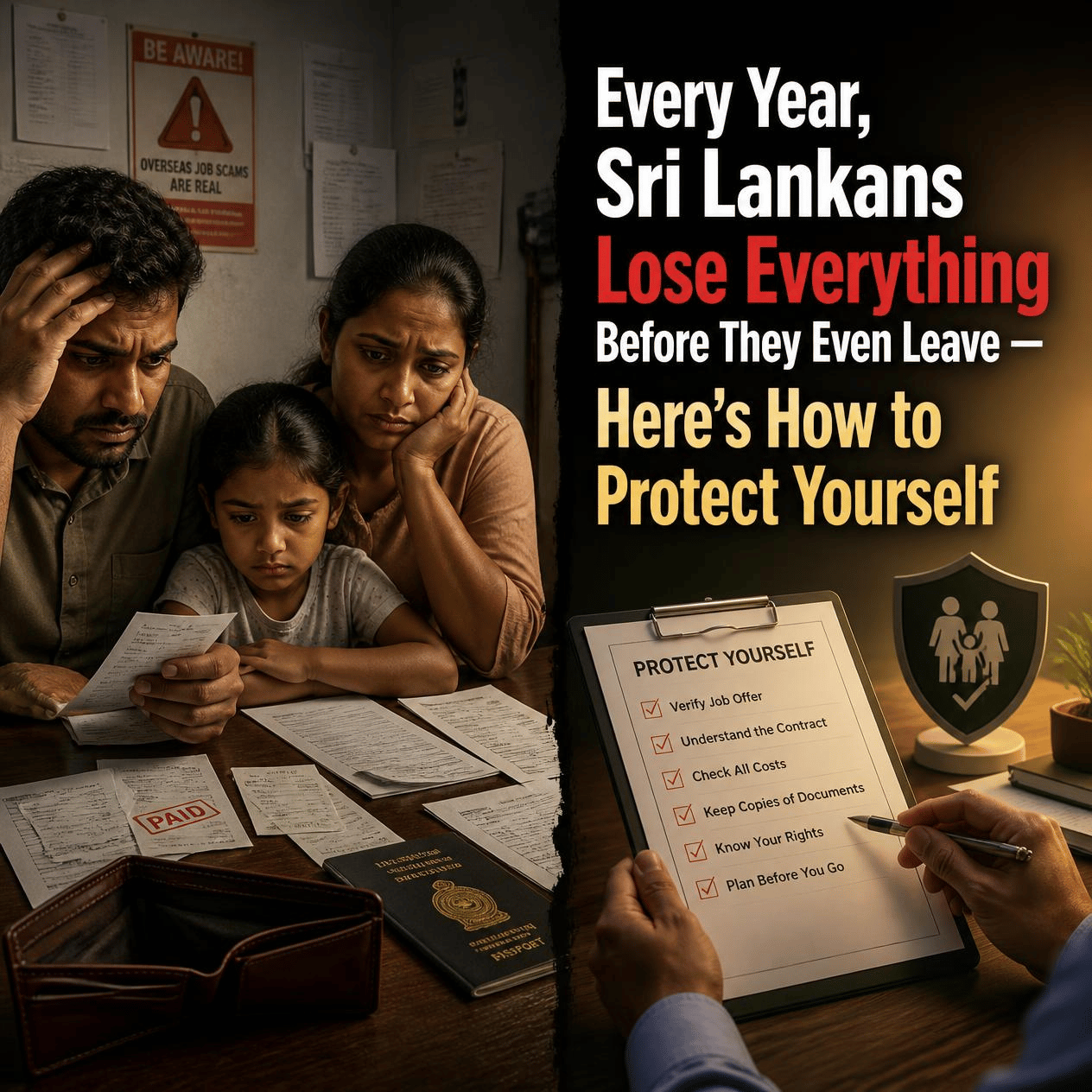 Every Year, Sri Lankans Lose Everything Before They Even Leave — Here's How to Protect Yourself