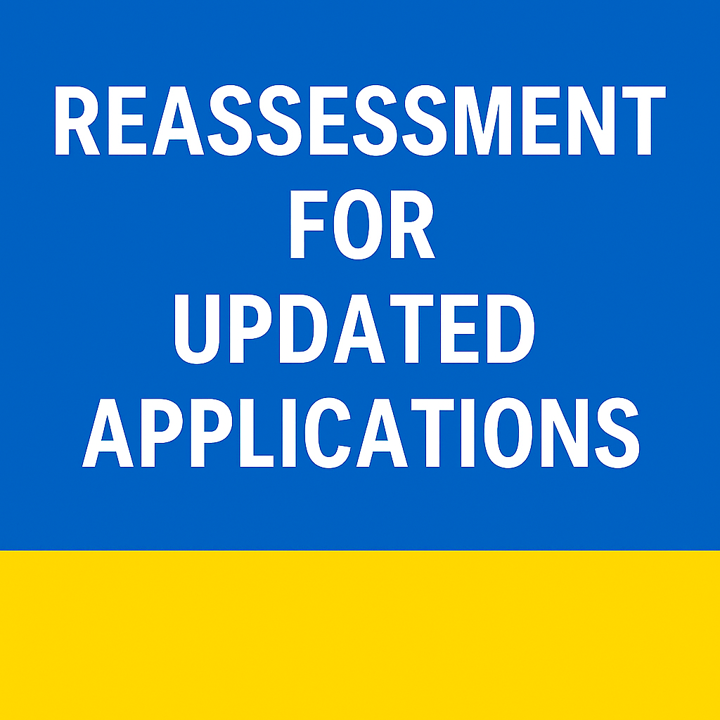 Reassessment for Updated Applications 