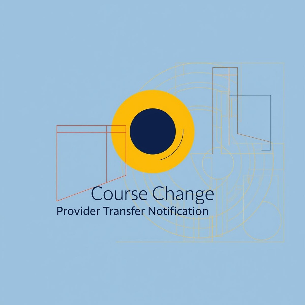 Course Change or Provider Transfer Notification 